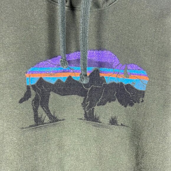 Patagonia Womens Top‎ Uprisal Buffalo Logo Sweatshirt Hoodie Size Extra Small - Picture 4 of 8